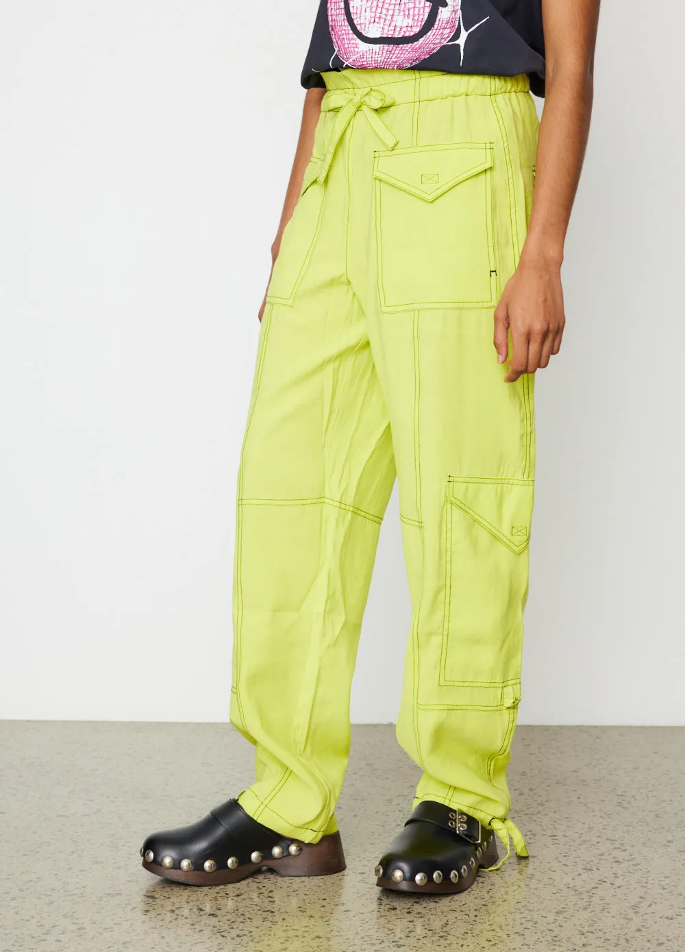 High Waist Pocket Pants