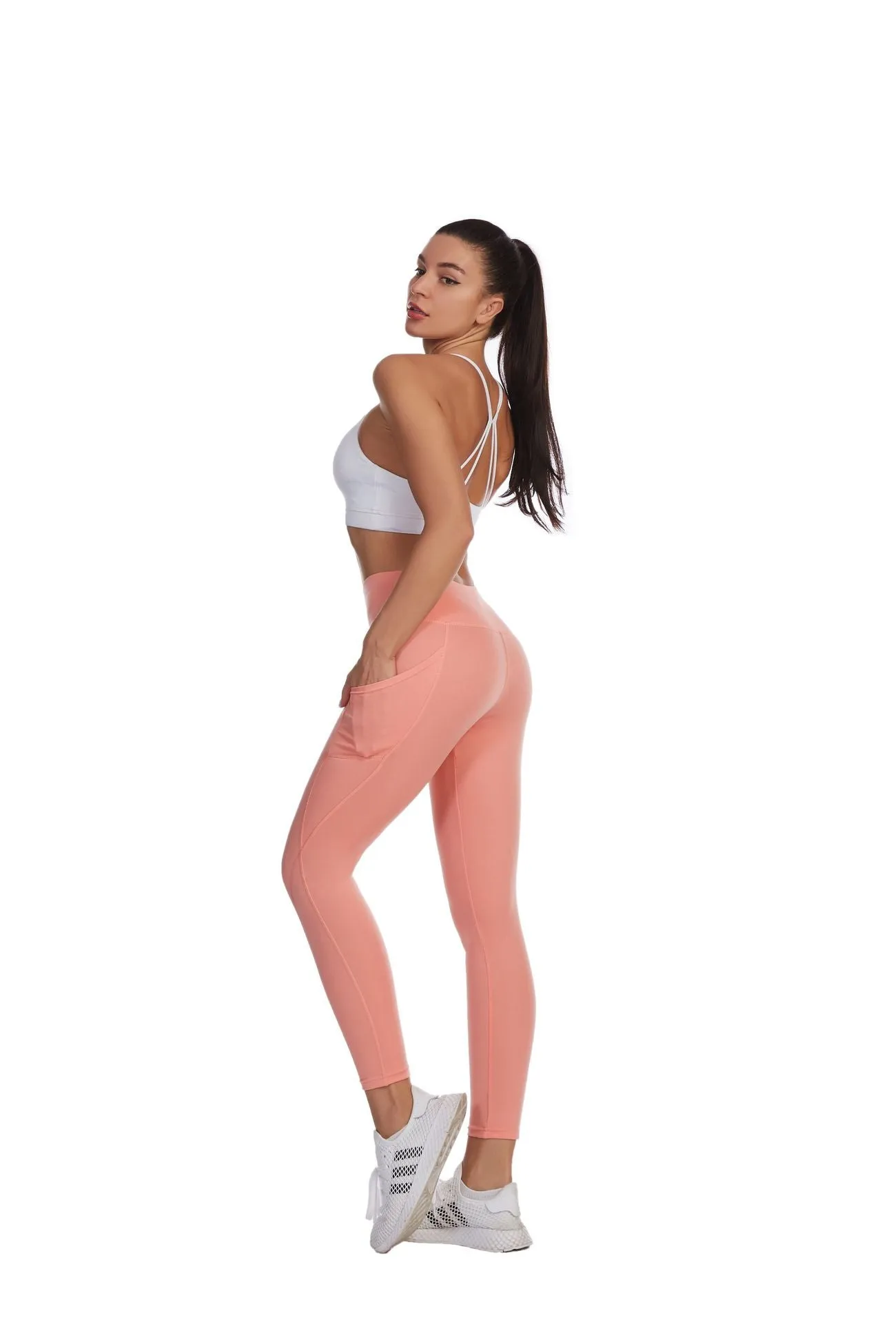 High Waist Side Yoga Pants