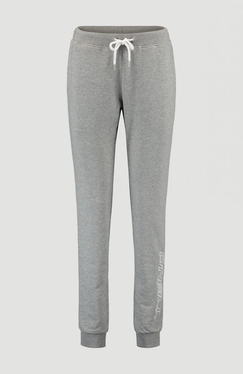 High-Waist Sweatpants | Silver Melee -A