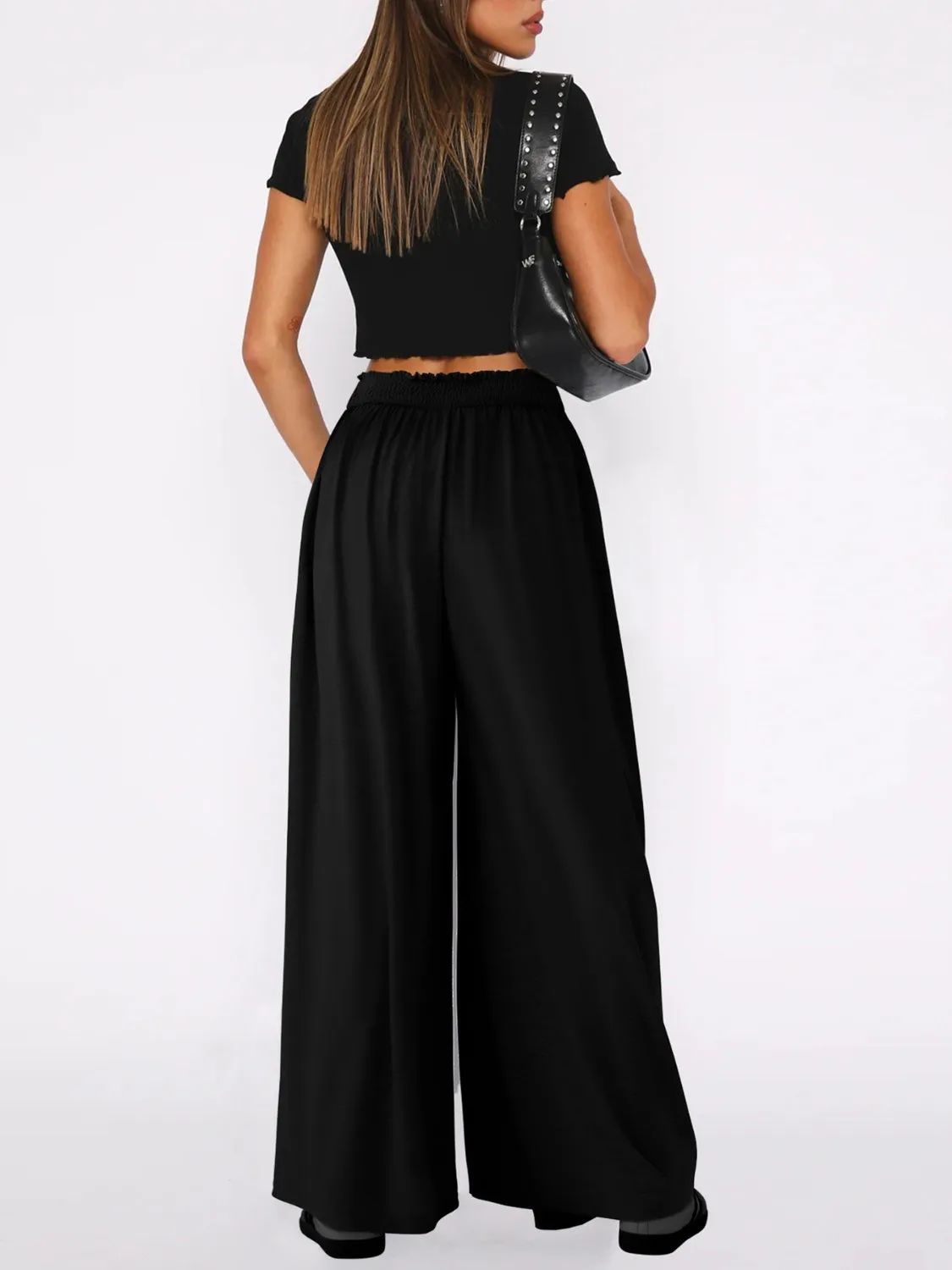 High Waist Wide Leg Pants