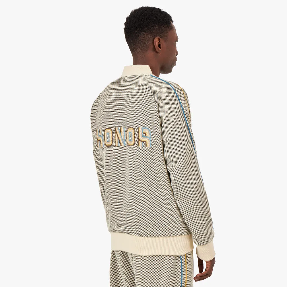 Honor The Gift Novelty Knit Track Jacket / Cream