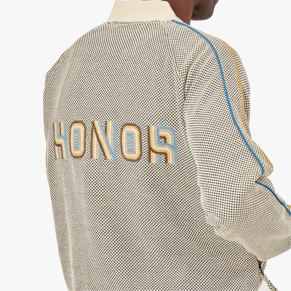 Honor The Gift Novelty Knit Track Jacket / Cream