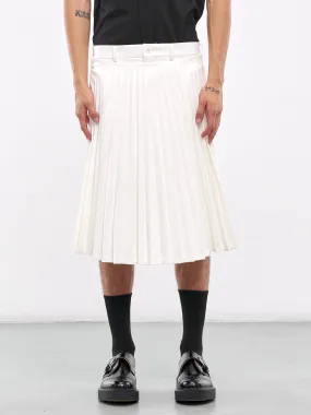 Hybrid Skirt Shorts (PN-P049-051-WHITE)