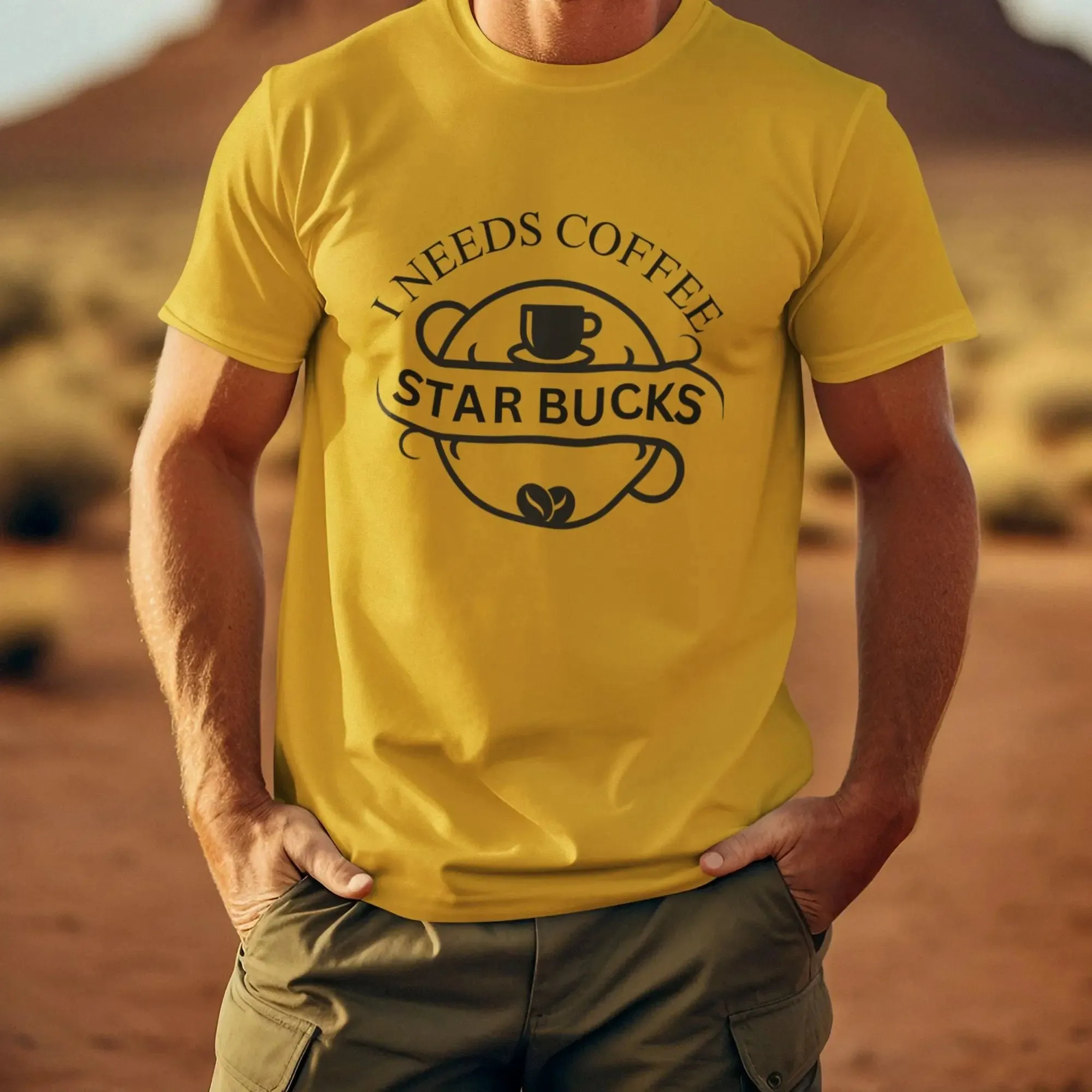 I Needs Coffee Star Bucks Classic T-Shirt