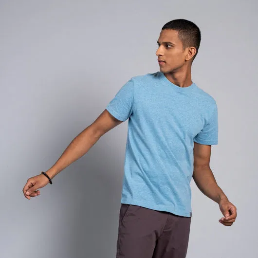 Iceberg Blues Powder Blue Crew Neck T-Shirt