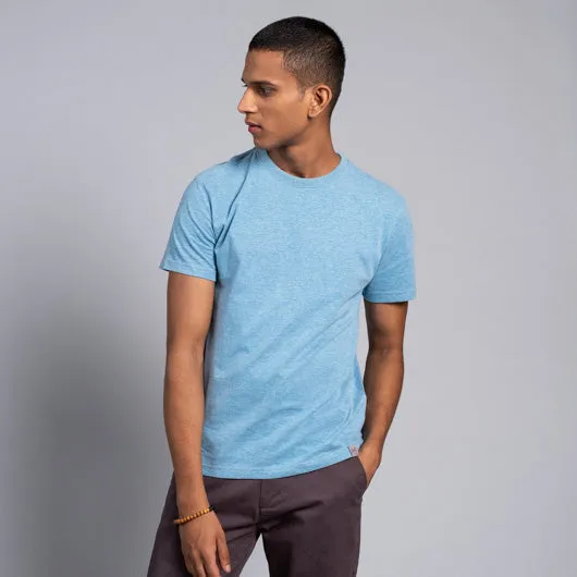 Iceberg Blues Powder Blue Crew Neck T-Shirt