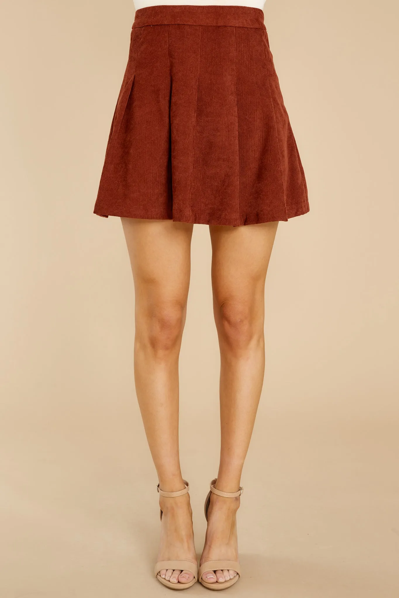 Iconic Moments Rust Skirt