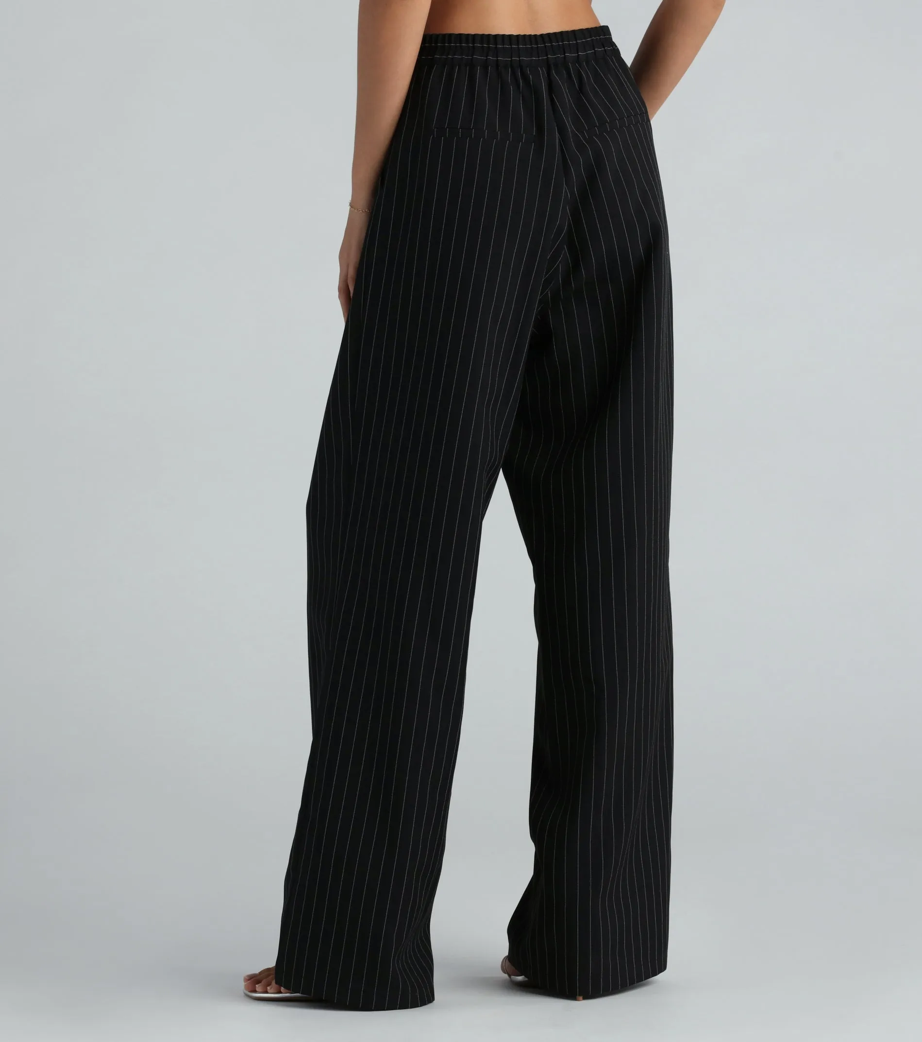 Iconic Vibes Pinstripe Trouser Pants