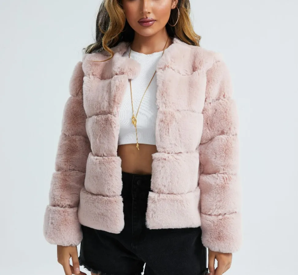 Imitation Fox Fur Coat