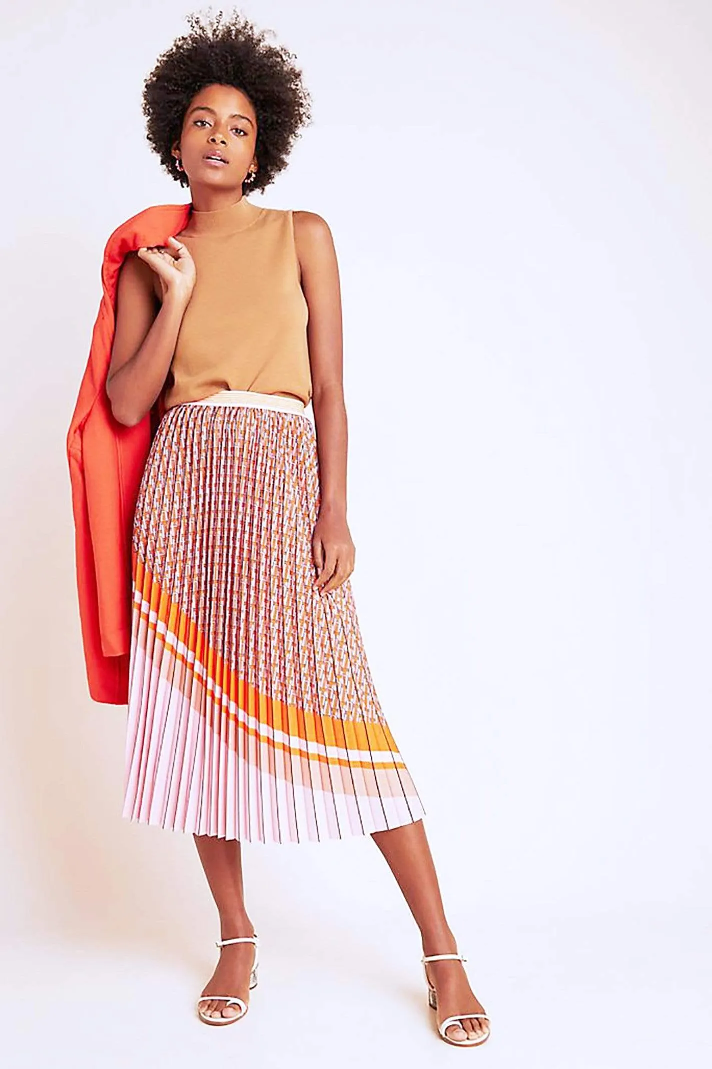 Ingrid Pleated Skirt – Neopolitan