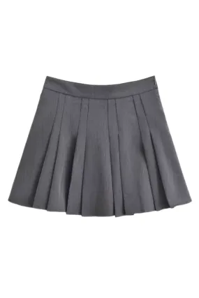 'Irene' Pleated Short Skirt