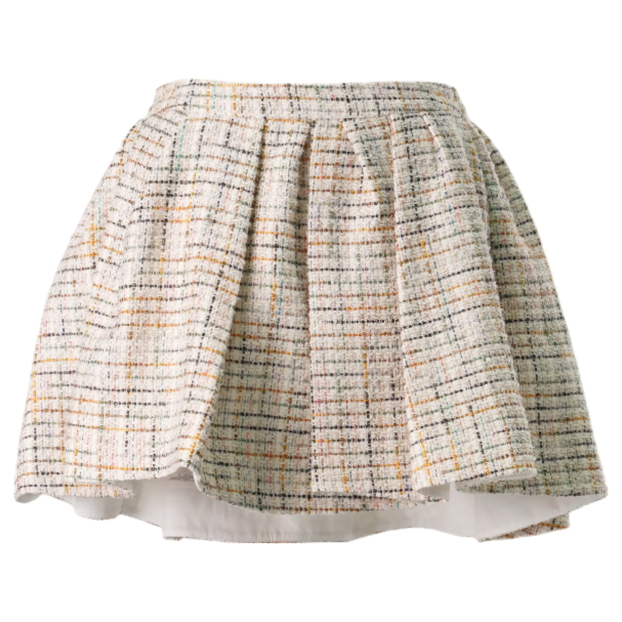 IRREGULAR PLEATED SKIRT / COLORFUL