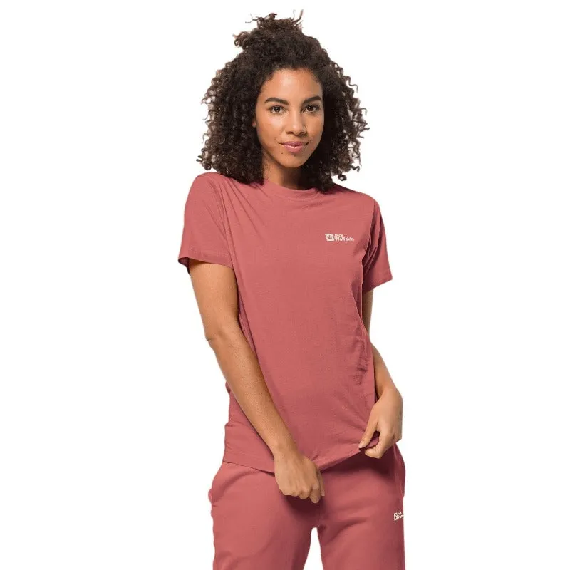 Jack Wolfskin Essential Tee Women's - Faded Rose