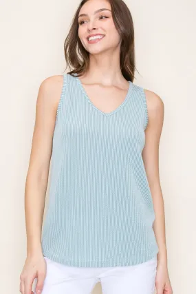 Jacquard Knit Sleeveless Top