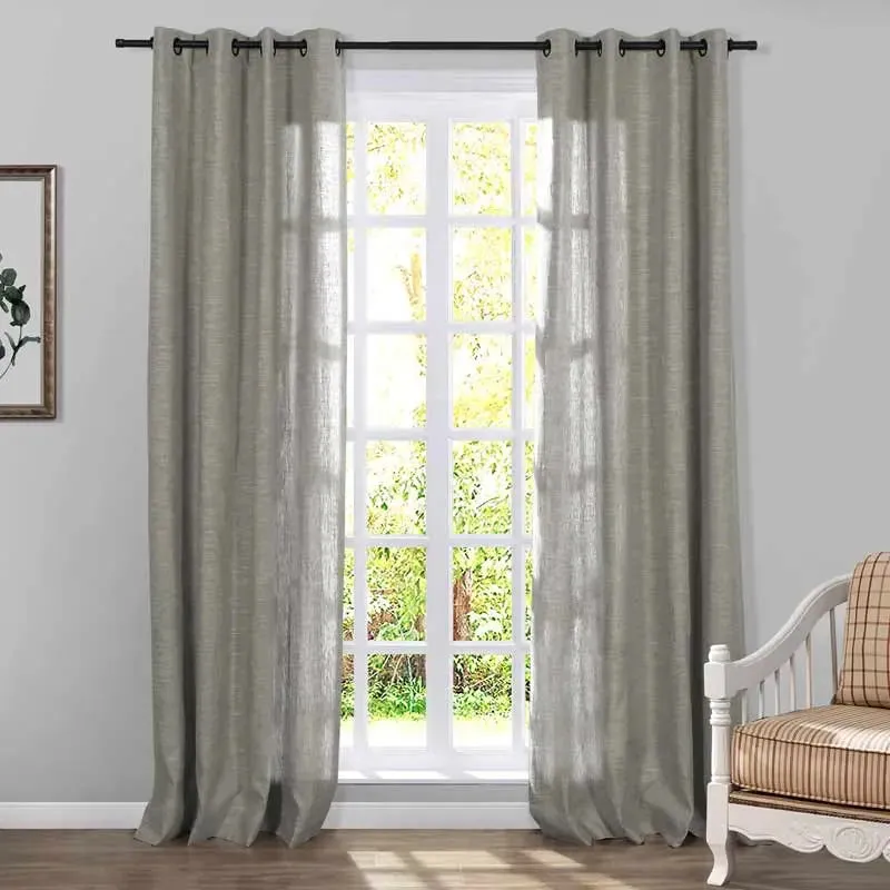 Jawara Luxury Linen Cotton Curtain Grommet