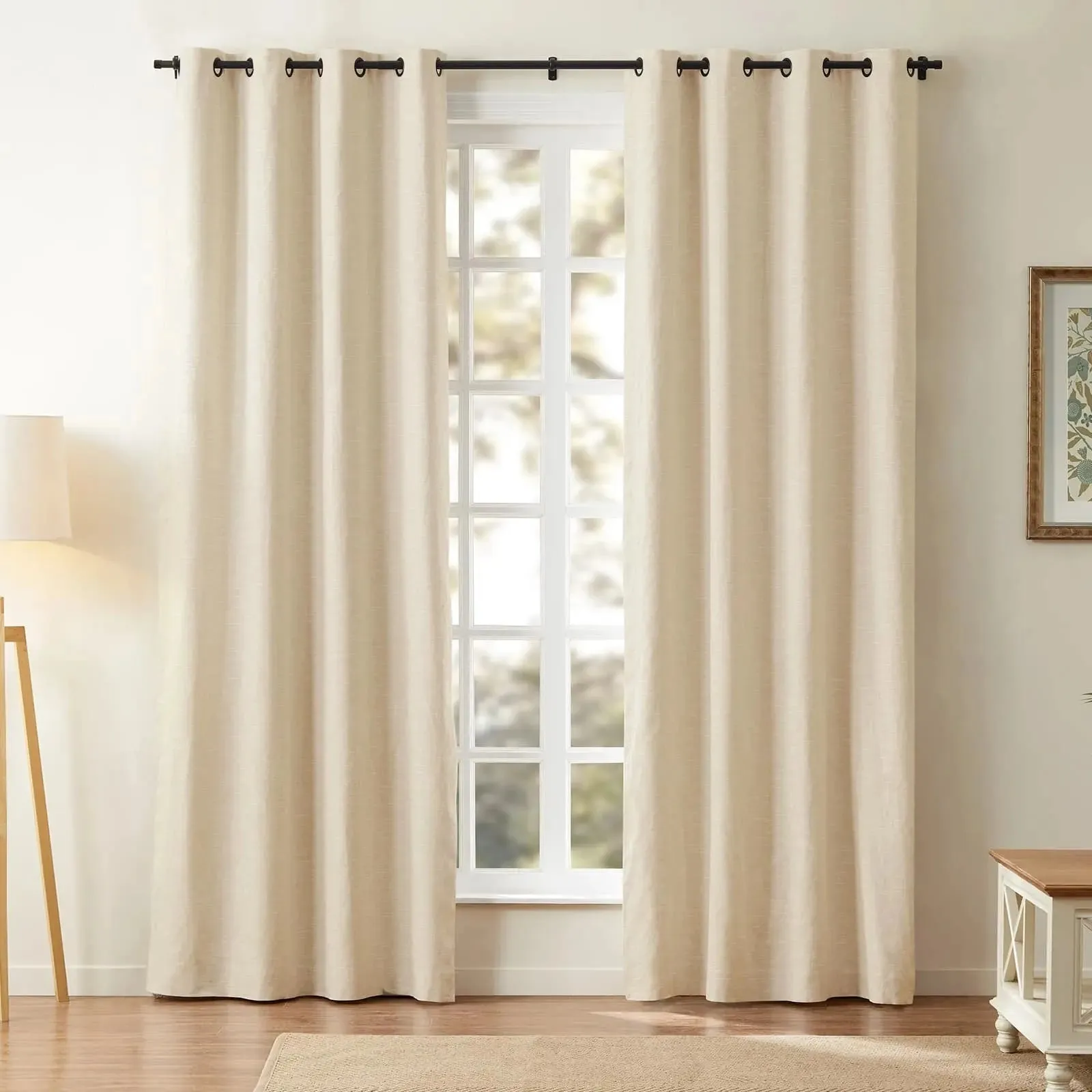 Jawara Luxury Linen Cotton Curtain Grommet