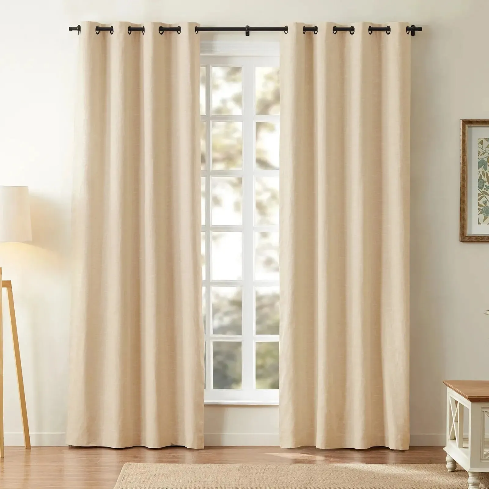 Jawara Luxury Linen Cotton Curtain Grommet