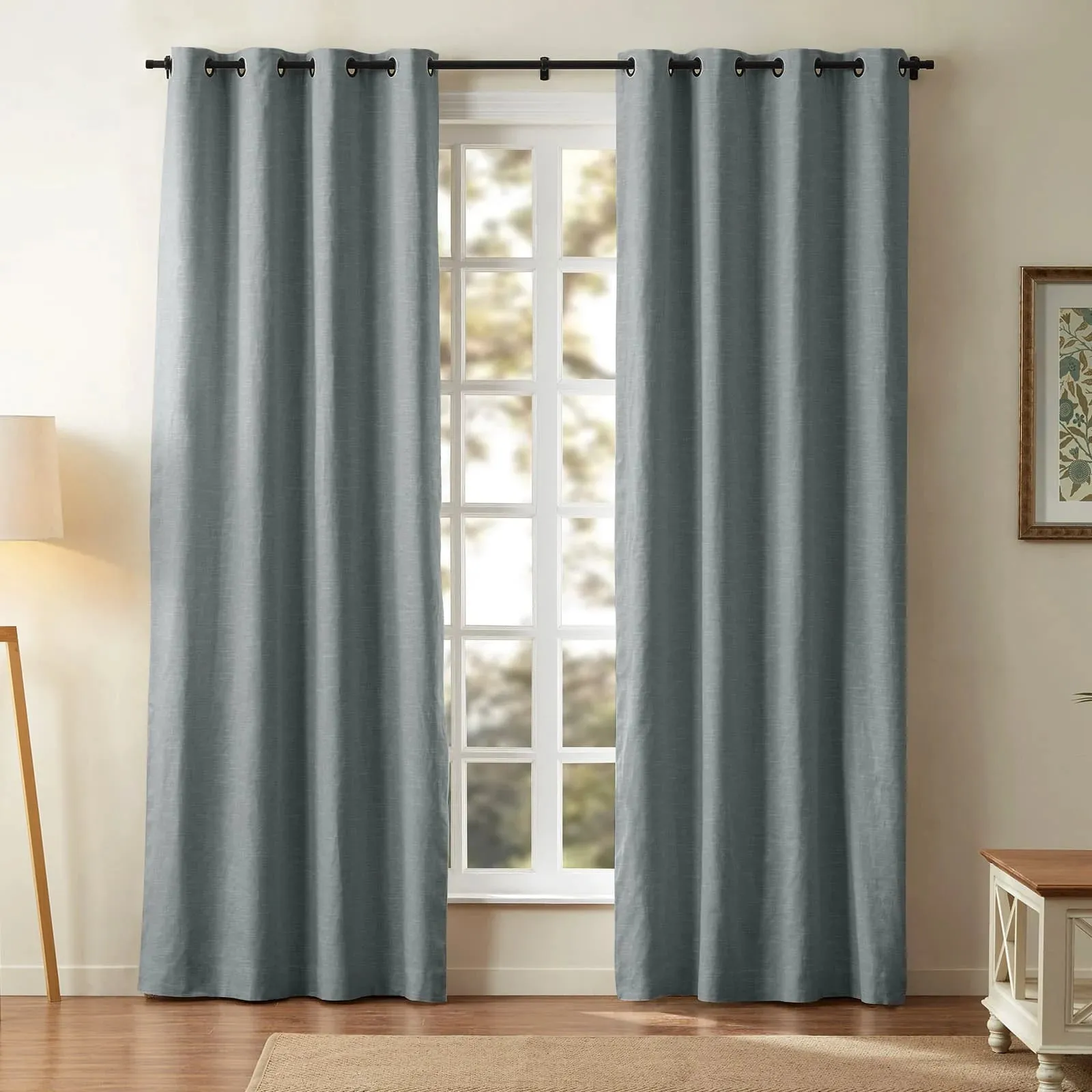 Jawara Luxury Linen Cotton Curtain Grommet