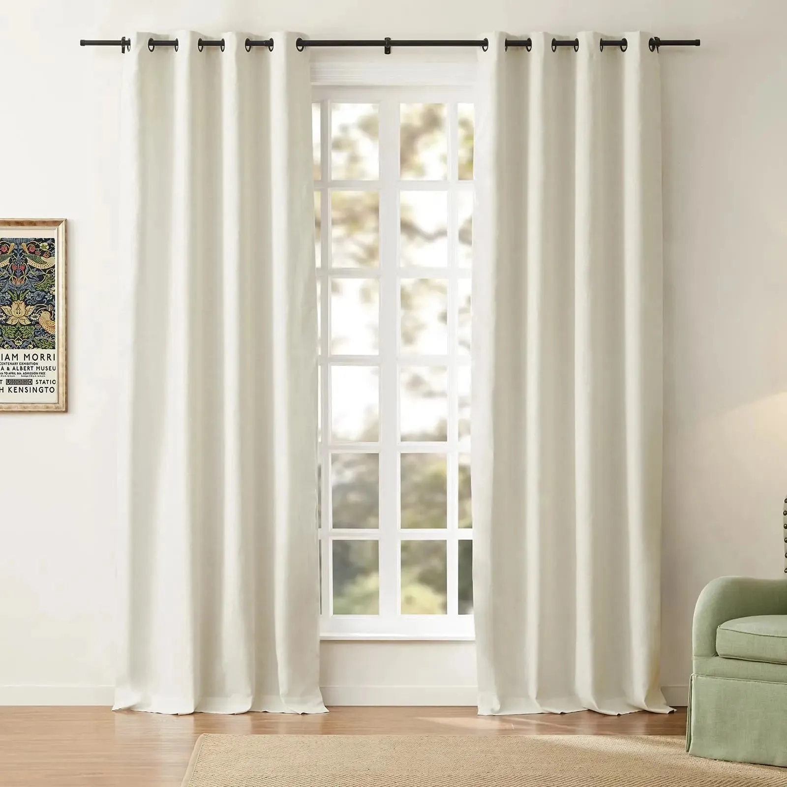 Jawara Luxury Linen Cotton Curtain Grommet