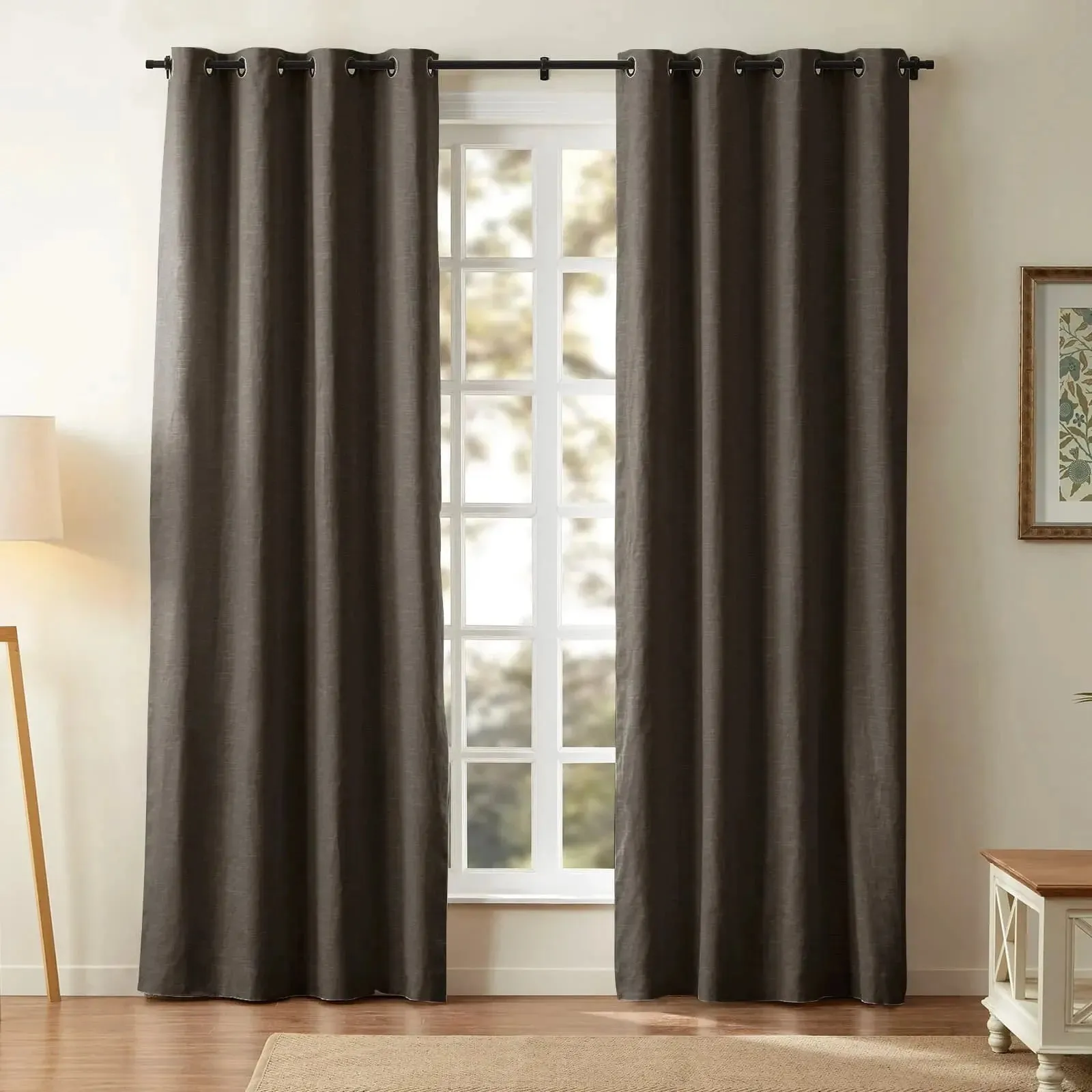 Jawara Luxury Linen Cotton Curtain Grommet