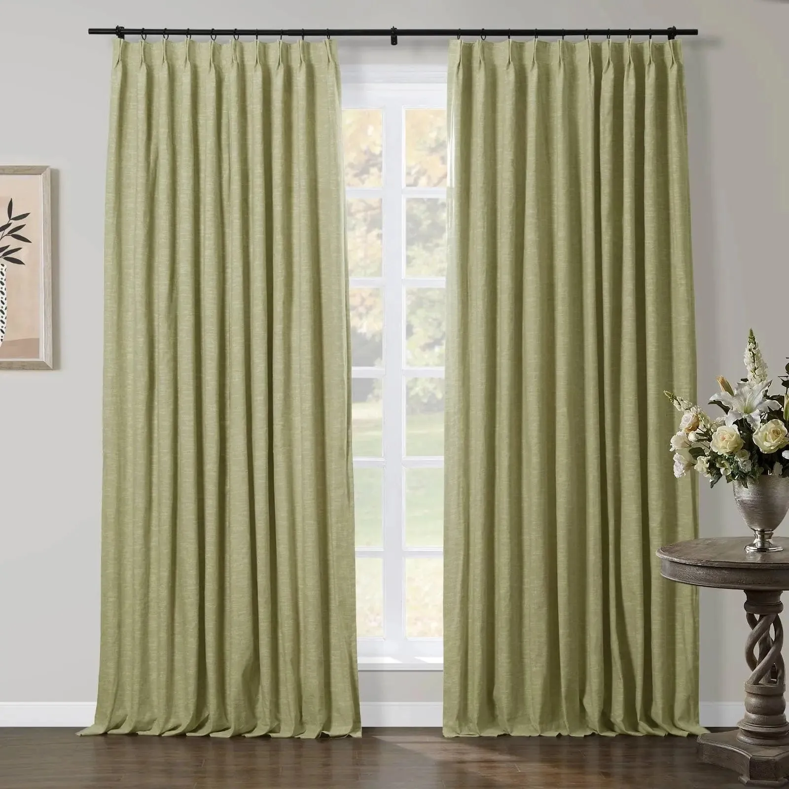 Jawara Luxury Linen Cotton Curtain Pleated