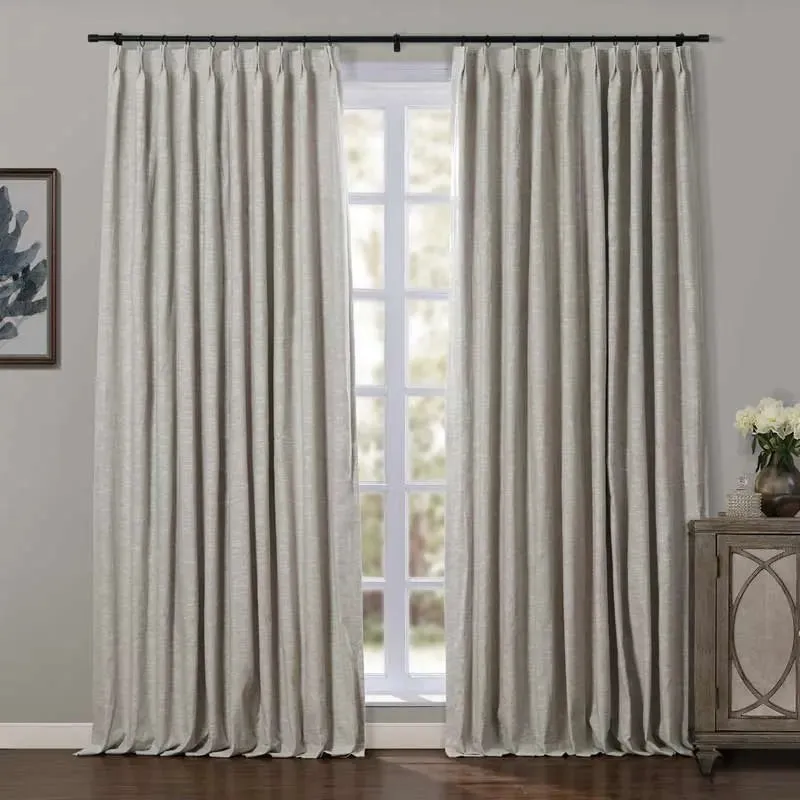 Jawara Luxury Linen Cotton Curtain Pleated