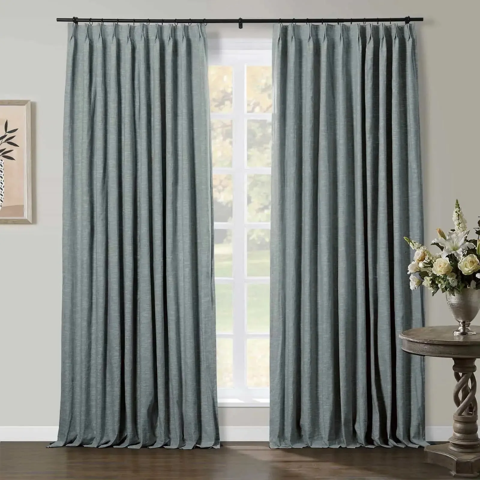 Jawara Luxury Linen Cotton Curtain Pleated