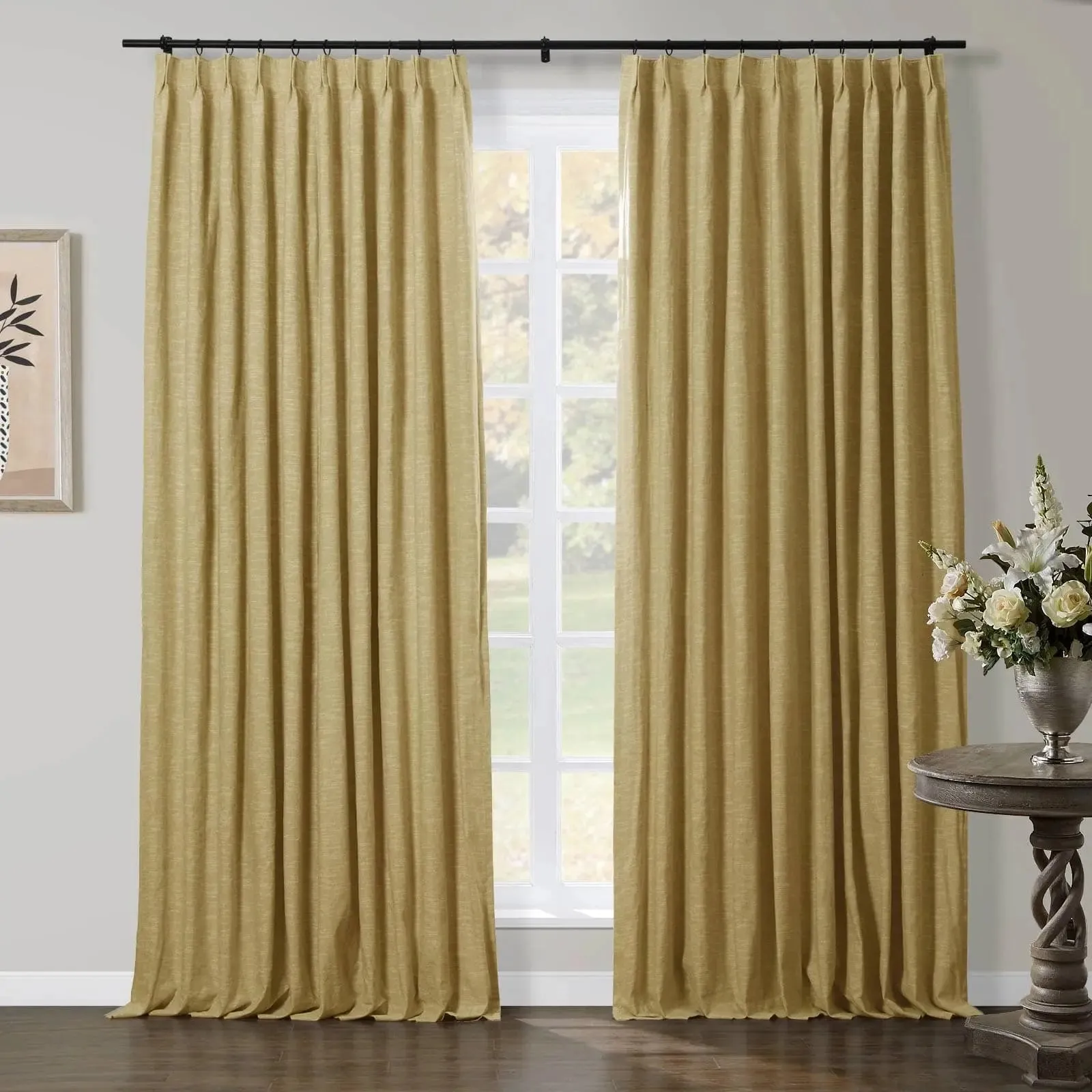 Jawara Luxury Linen Cotton Curtain Pleated