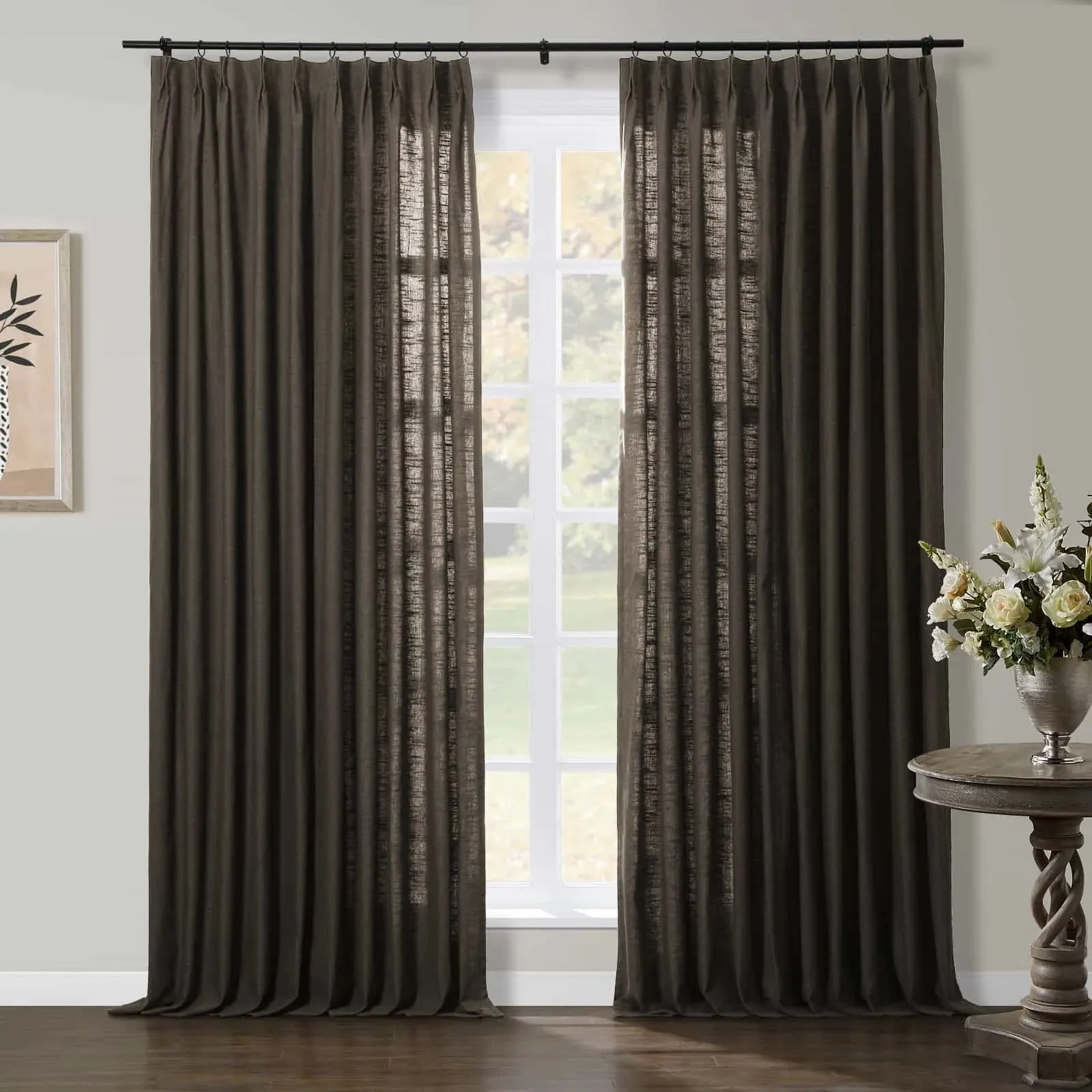 Jawara Luxury Linen Cotton Curtain Pleated