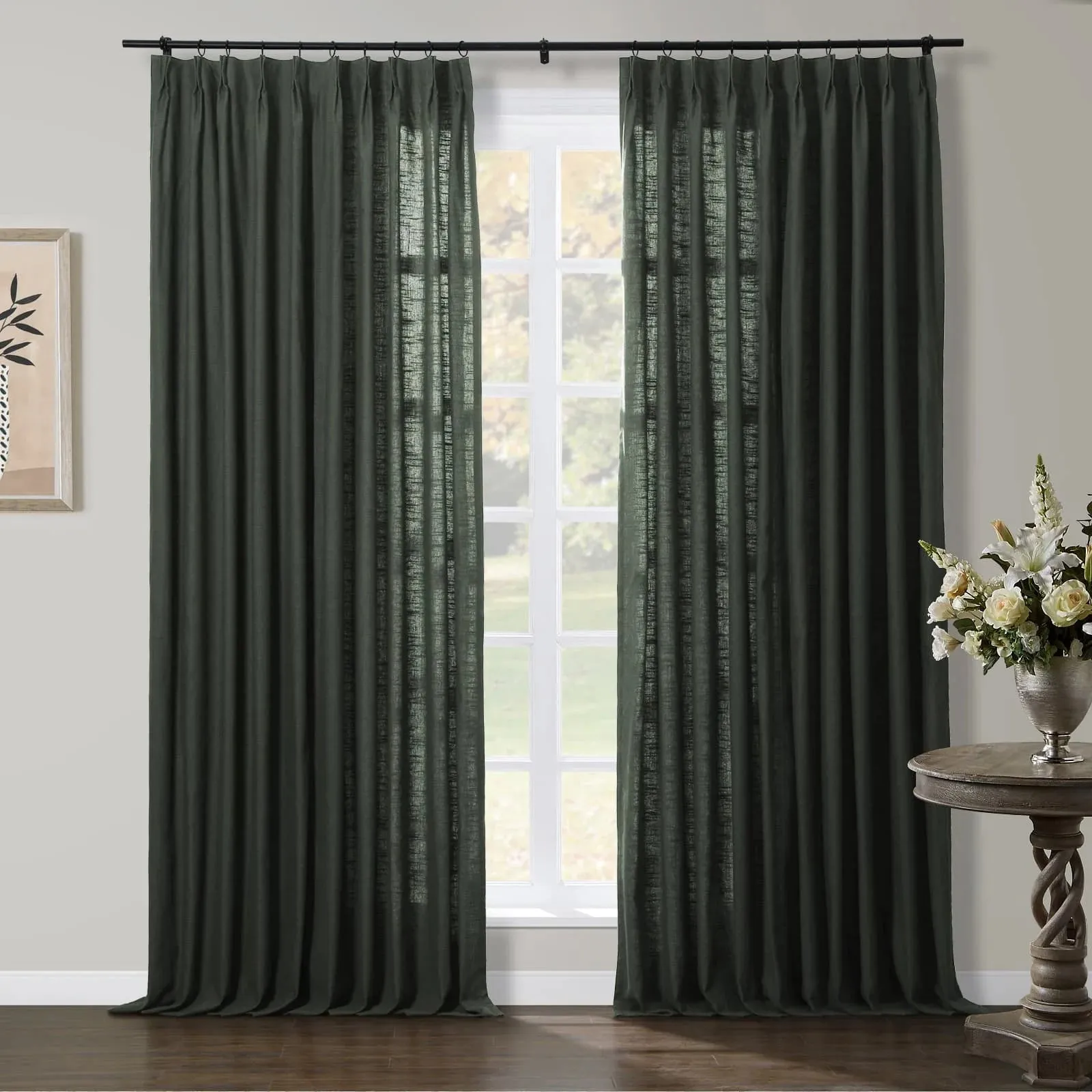 Jawara Luxury Linen Cotton Curtain Pleated