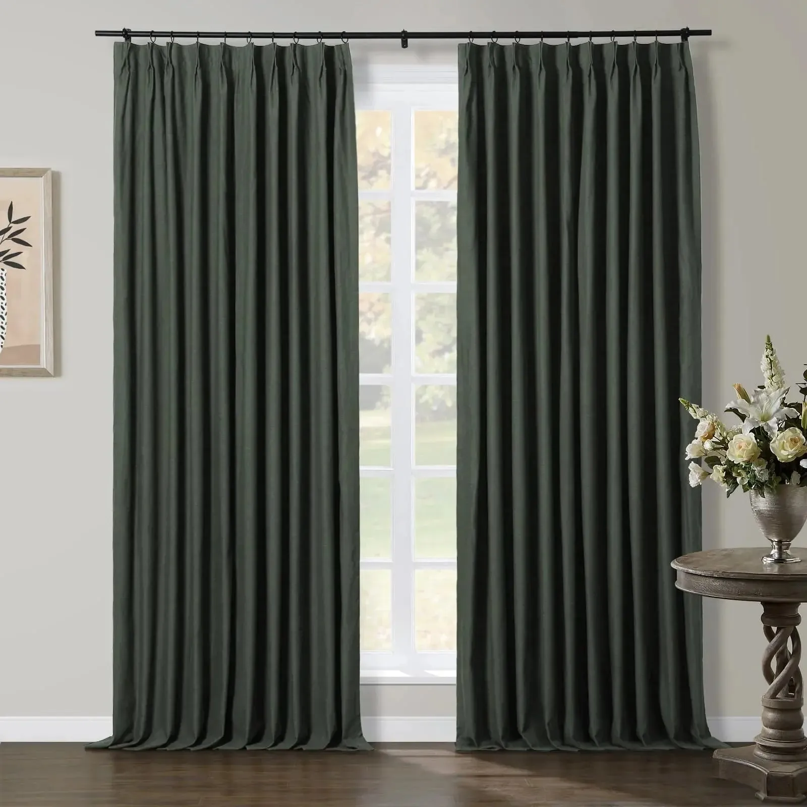 Jawara Luxury Linen Cotton Curtain Pleated