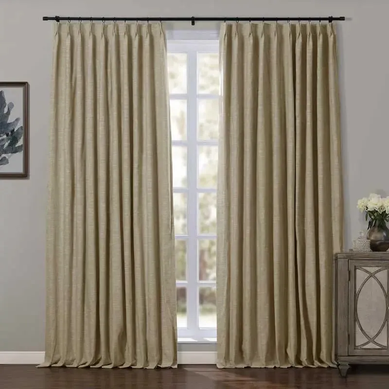 Jawara Luxury Linen Cotton Curtain Pleated