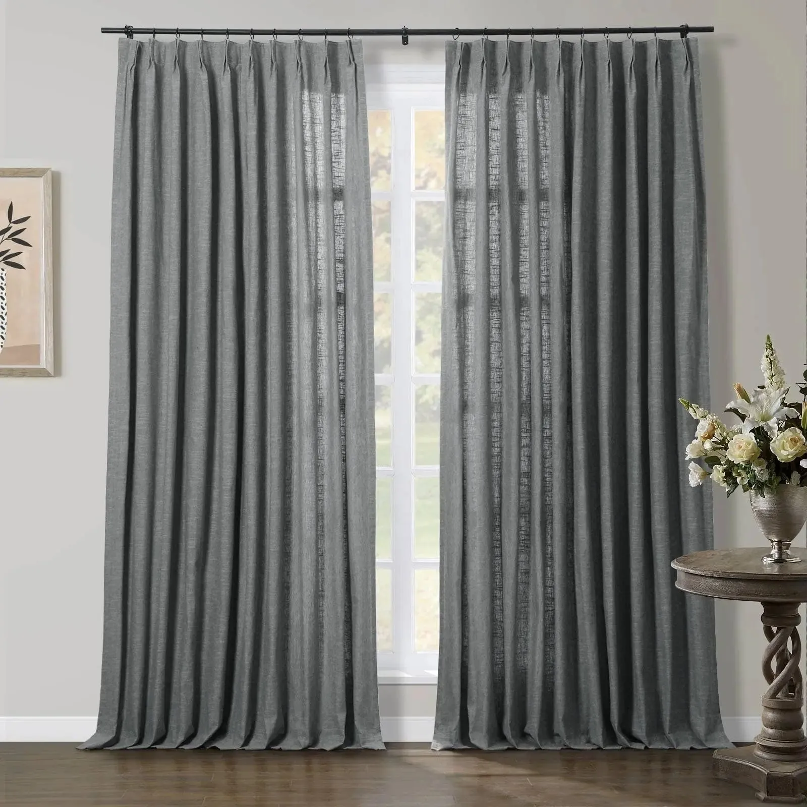 Jawara Luxury Linen Cotton Curtain Pleated