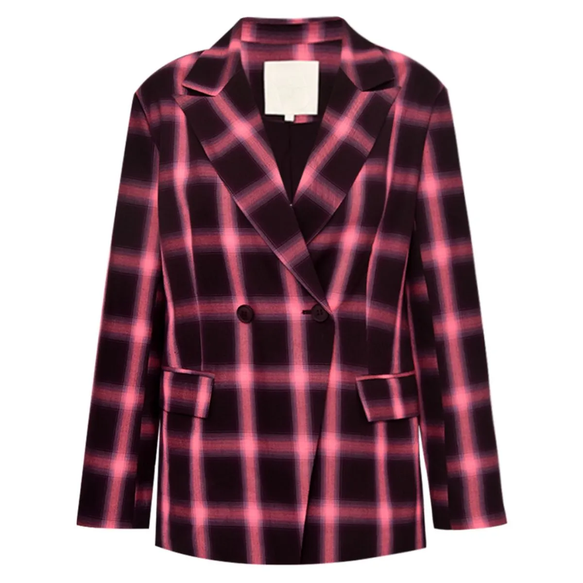 JosueGO Blazer Bourgogne Pink Checks