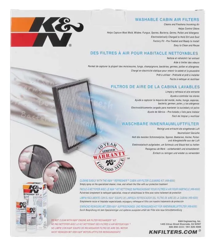 K&N - Cabin Air Filter (VF2049) - 2015  F150/Raptor