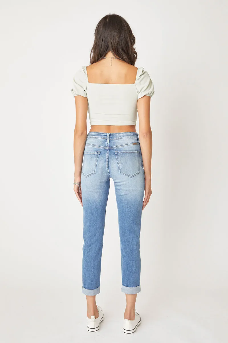 Kancan - Women's High Rise Mom Jeans - kc5118d