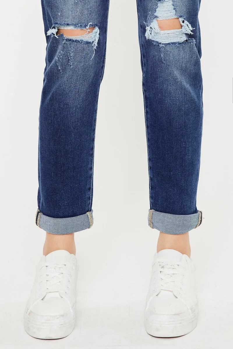 Kancan - Women's High Rise Mom Jeans - kc5118d