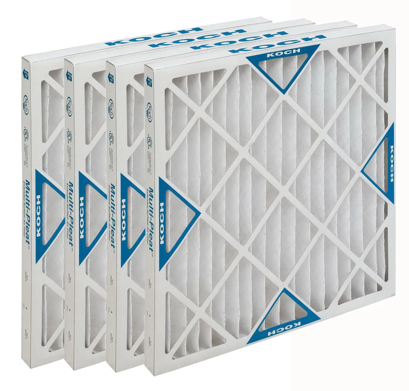 Koch 102-041-003 - 12" x 25" x 1" Pleated Air Filter, MERV 8