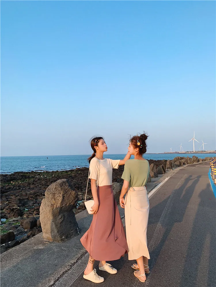 [Korean Style] Chu Maxi Wrap Skirt