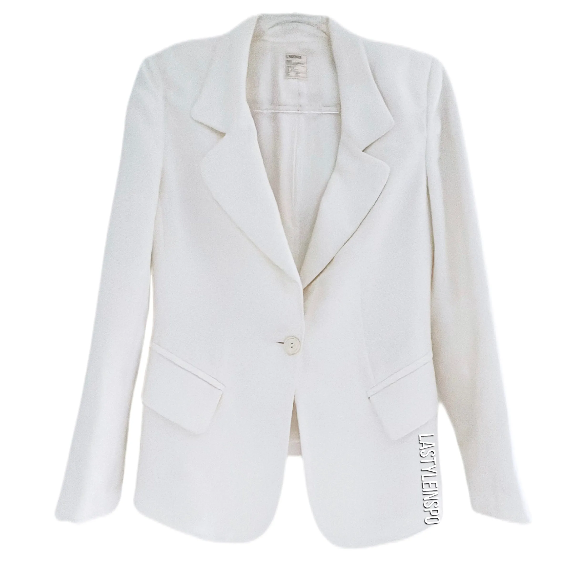 LAGENCE Chamberlain Womens Blazer Single Breasted White Ivory Size 4