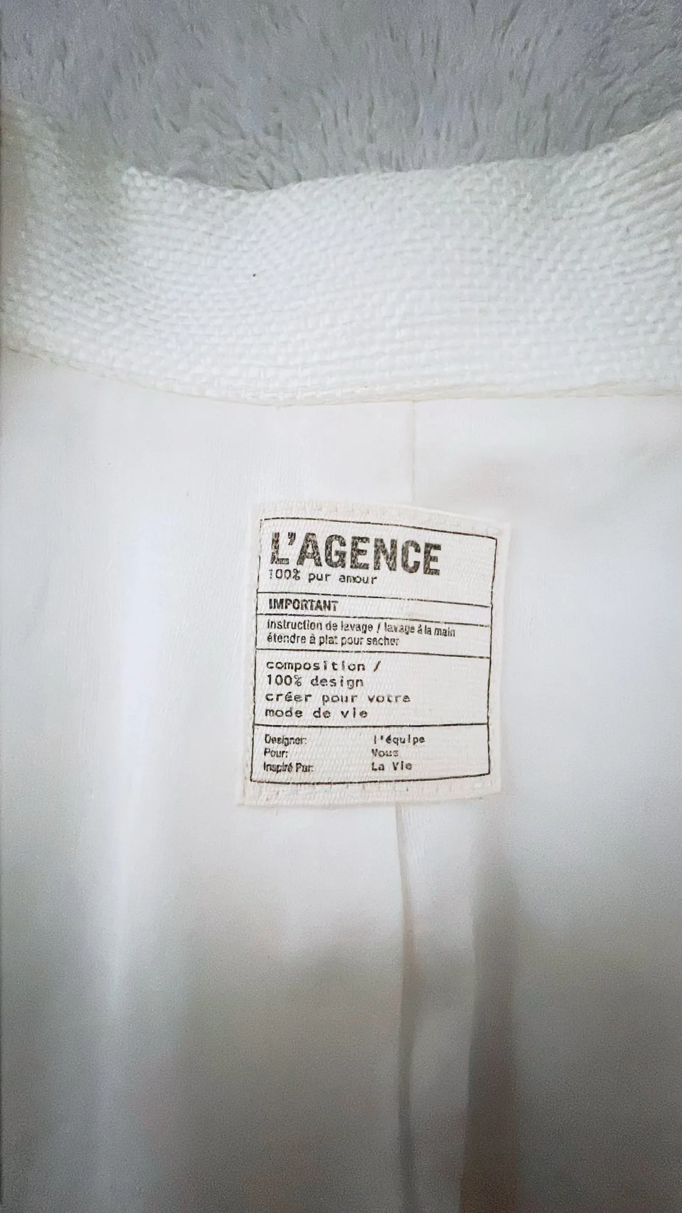 LAGENCE Chamberlain Womens Blazer Single Breasted White Ivory Size 4