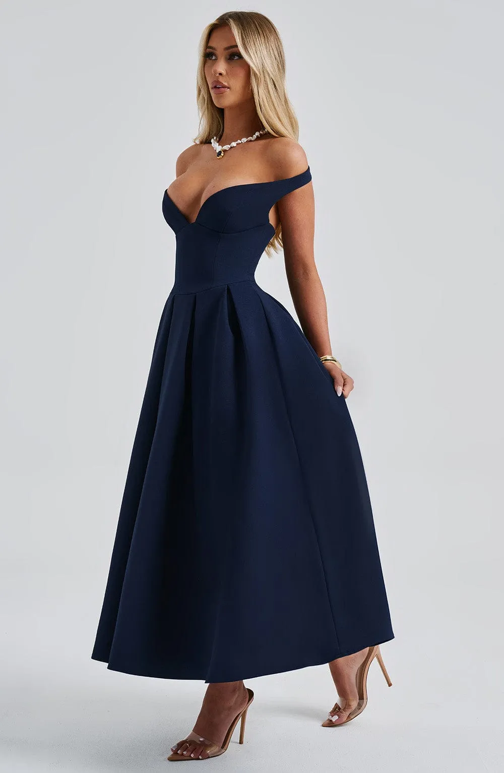 Lanetta Midi Dress - Navy