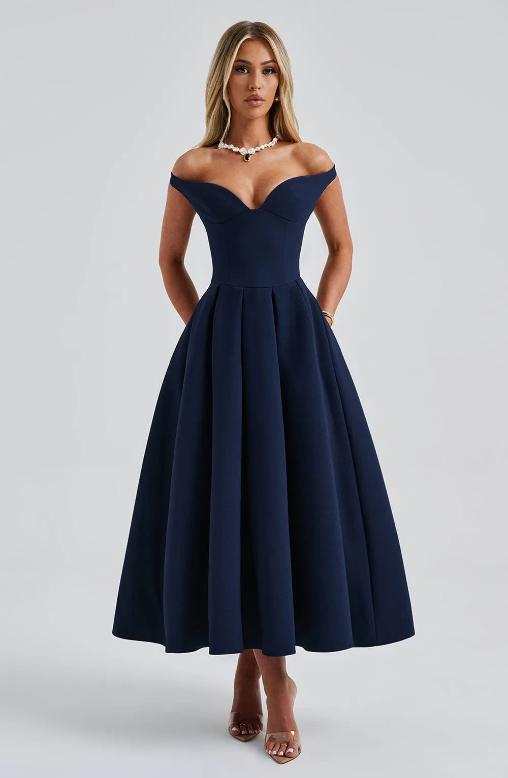 Lanetta Midi Dress - Navy