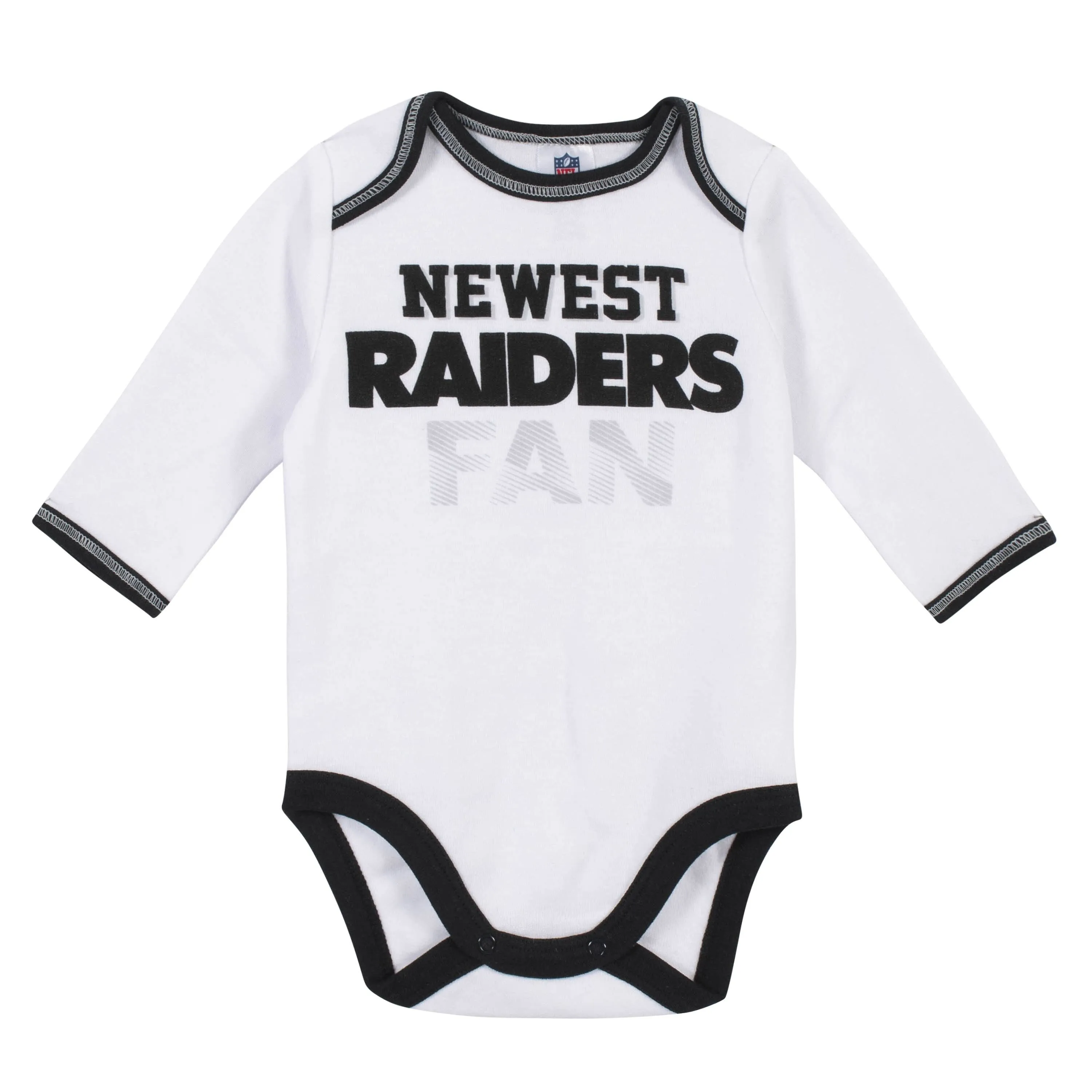 Las Vegas Raiders Baby Boys 3-Piece Bodysuit, Pant and Cap Set