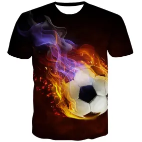 Lawn T-shirt Men Football Tshirt Anime Athletics T-shirts Graphic Stadium Tshirt Printed