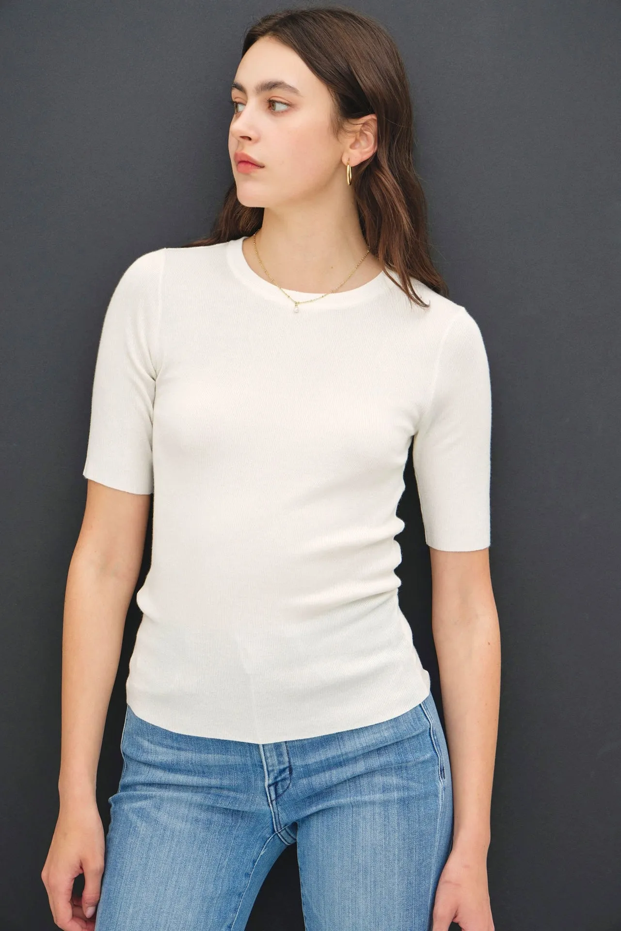 Leyla Rib Knit Tee