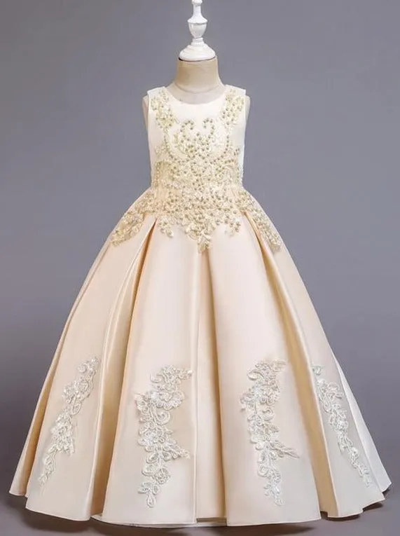 Look Like a Royal Pearl Embroidered Special Occasion Dress