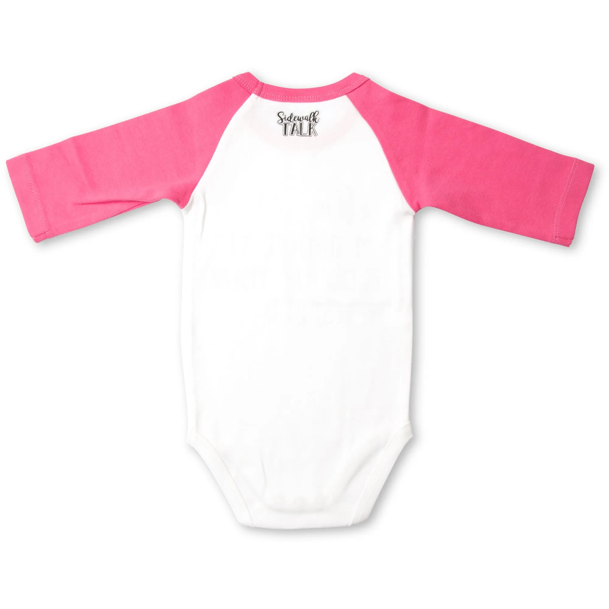 Looked Too Good 3/4 Length Pink Sleeve Onesie