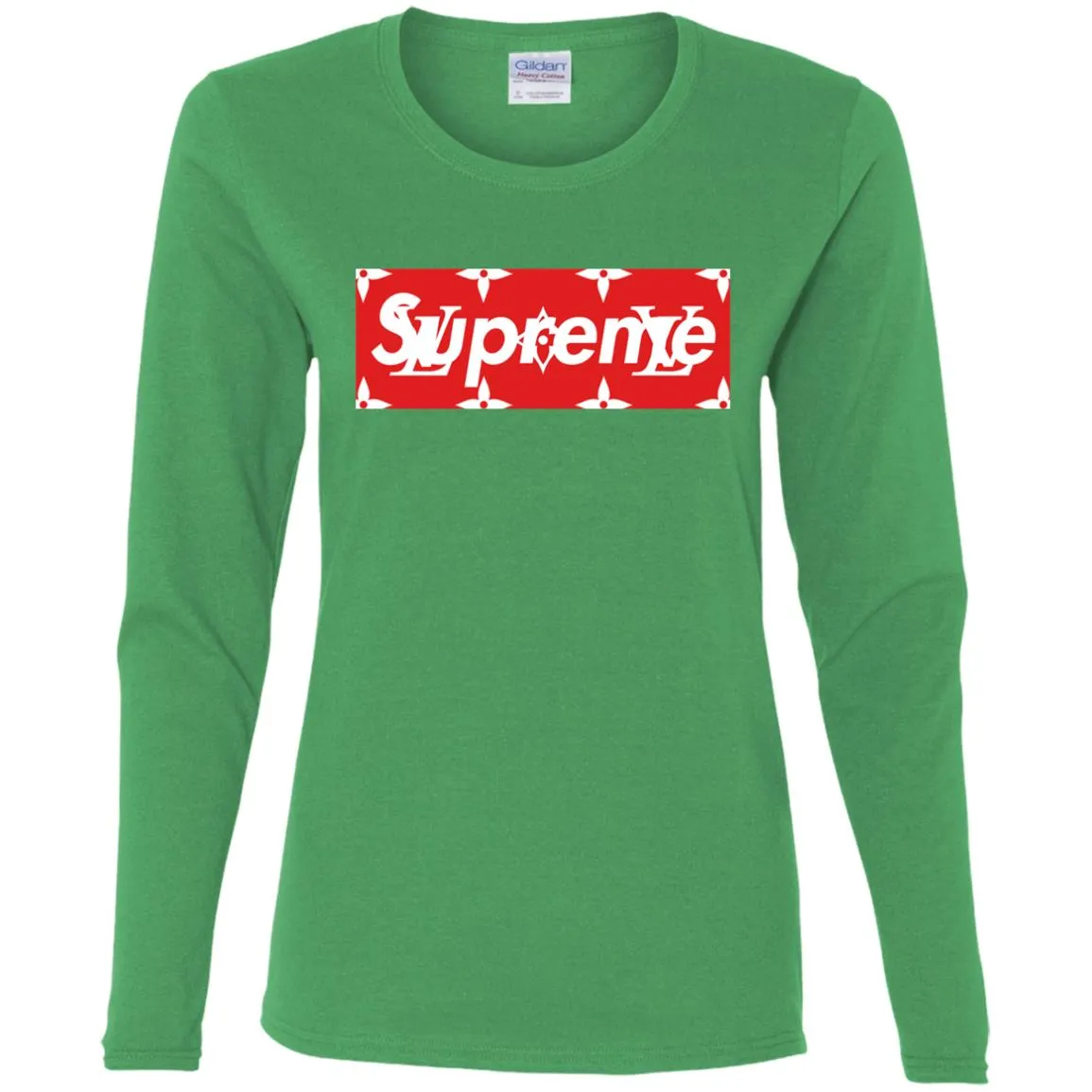 Louis Vuitton Box Supreme T-shirt Women Long Sleeve Shirt