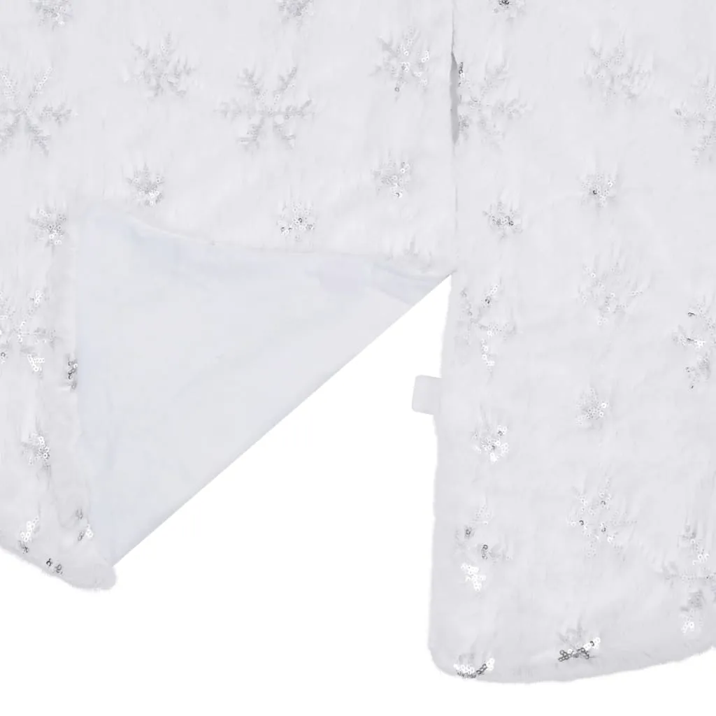 Luxury Christmas Tree Skirt White 150 cm Faux